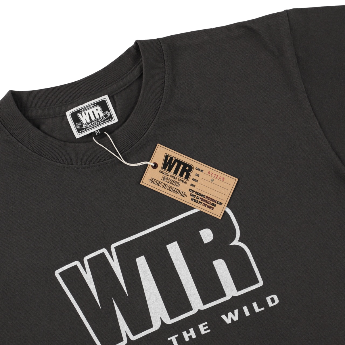 WTR CORE LOGO TEE-BLACK